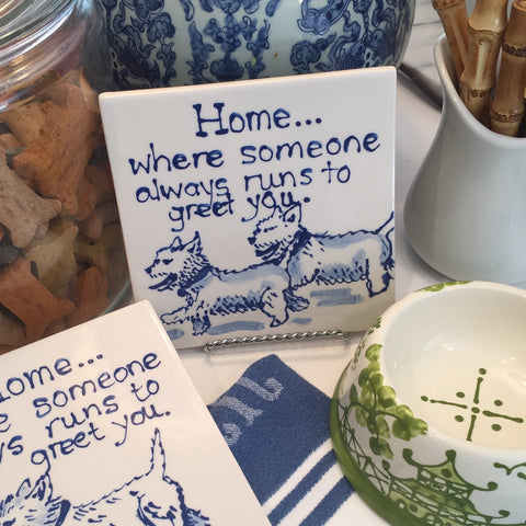 Double Westie Trivet